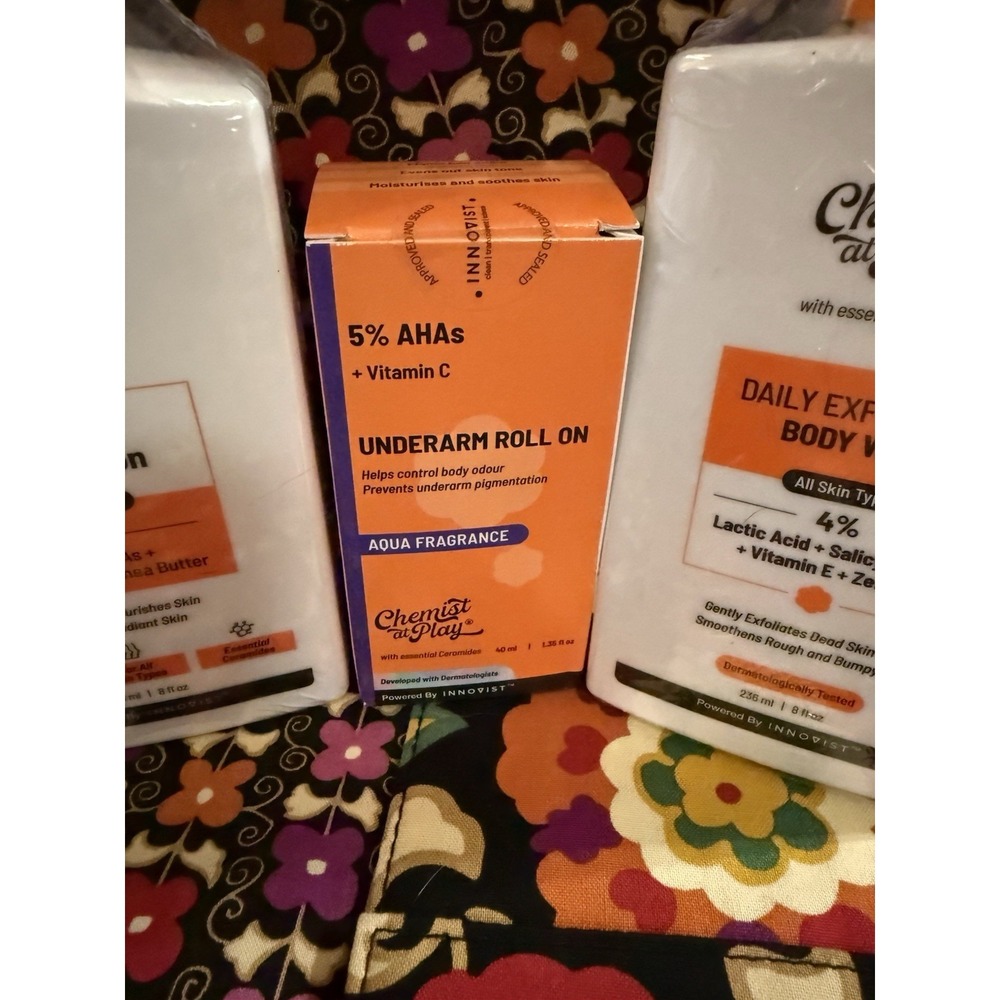 Chemist at Play Daily Set Exfoliating body wash, body lotion, and under arm roll - Picture 5 of 5